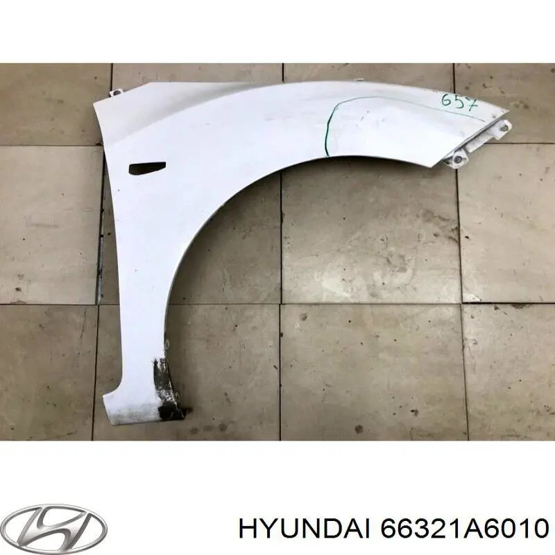 Guardabarros delanteros derecho Hyundai/Kia 66321A6010 precio, desde 62,12 EUR