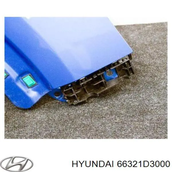 Guardabarros delanteros derecho Hyundai/Kia 66321D3000 precio, desde 71,28 EUR