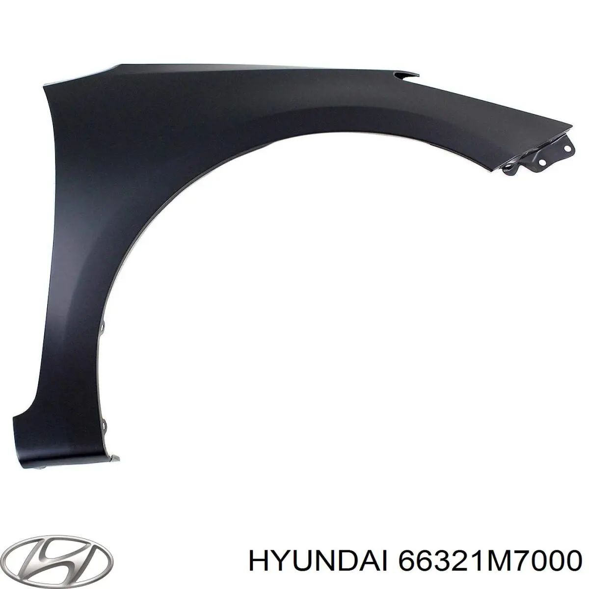 66321M7000 Hyundai/Kia guardabarros delantero derecho