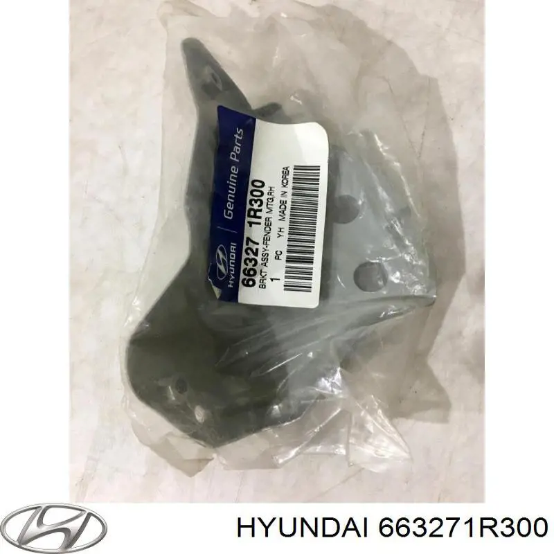 Soporte para guardabarros delantero, derecho delantero para Hyundai Accent (SB)
