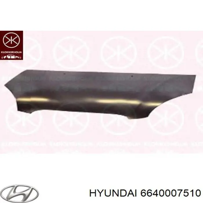 6640007510 Hyundai/Kia capó