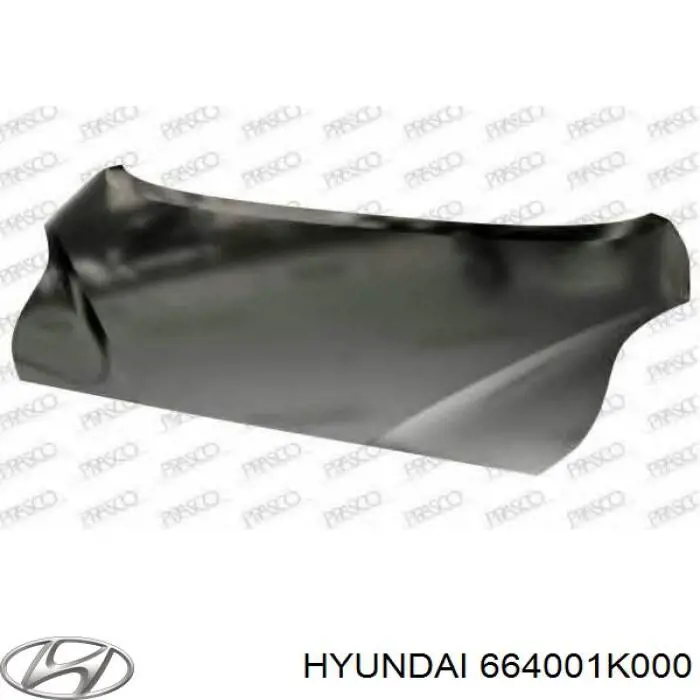 664001K000 Hyundai/Kia Capó delantero
