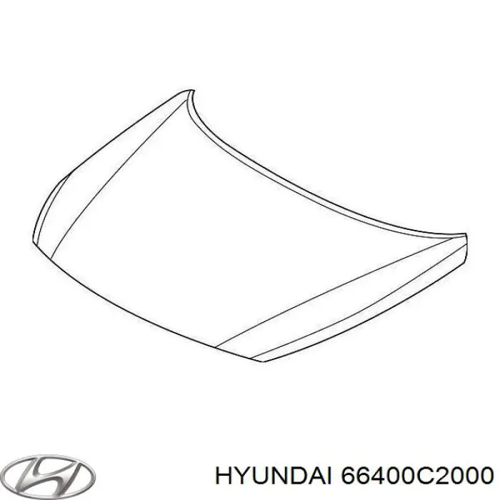66400C2000 Hyundai/Kia Capó delantero