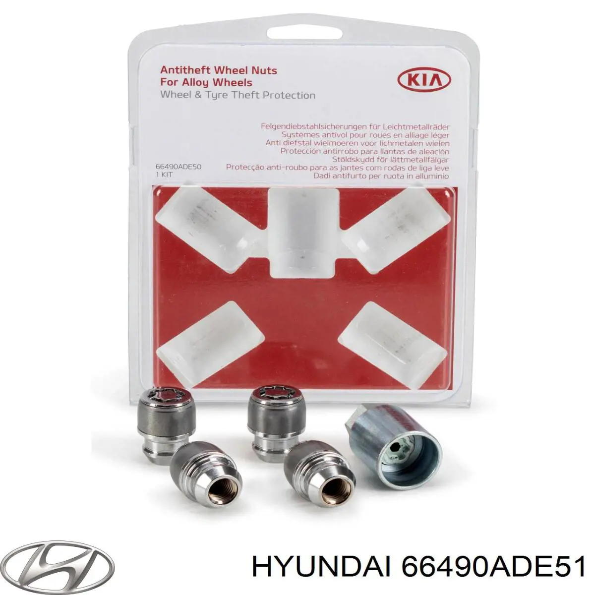Comprar 66490ADE51 Hyundai/Kia Tuerca de neumático
