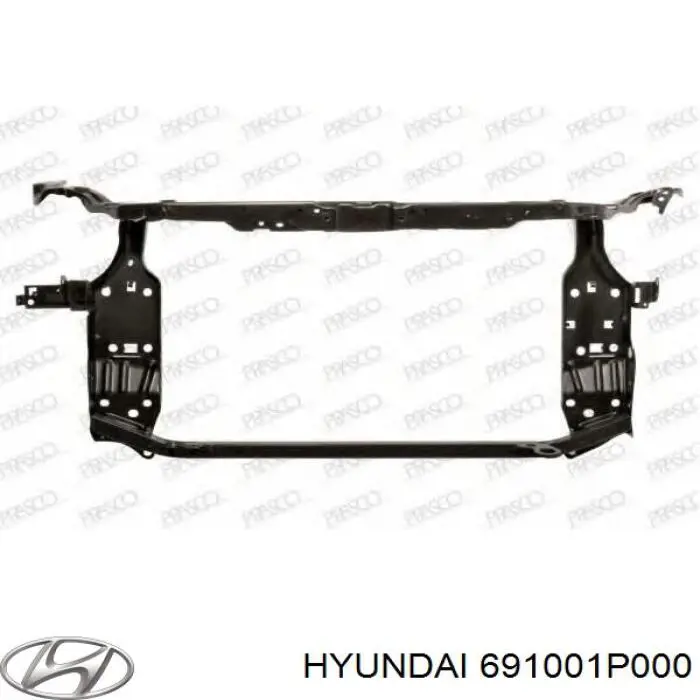 691001P000 Hyundai/Kia panel del maletero trasero