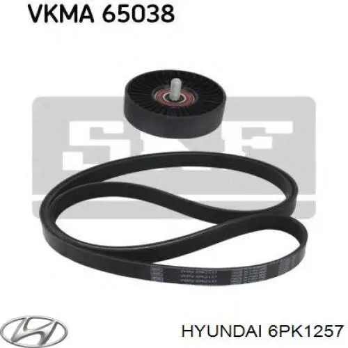Comprar 6PK1257 Hyundai/Kia Correa trapezoidal