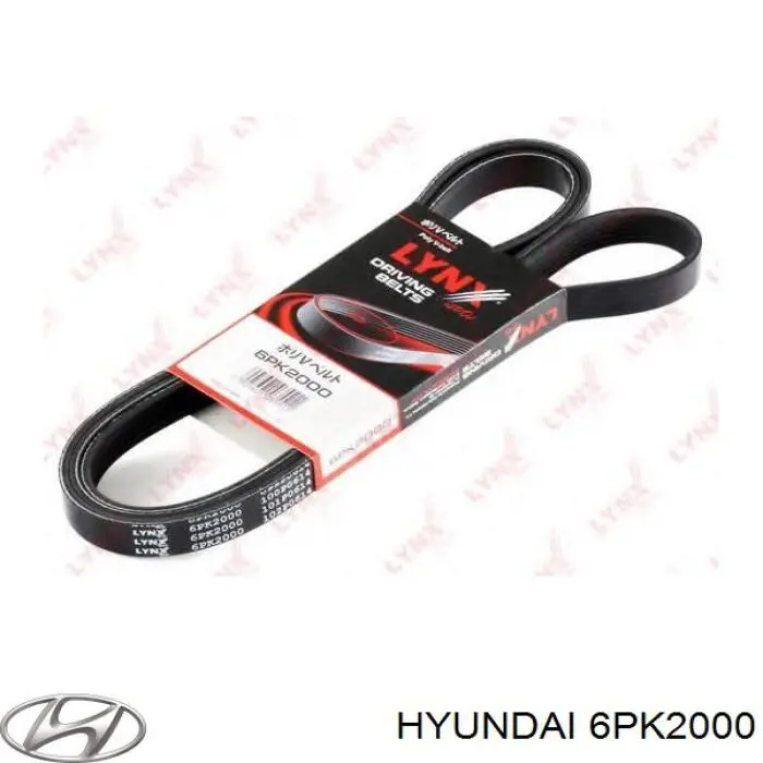 6PK2000 Hyundai/Kia correa trapezoidal