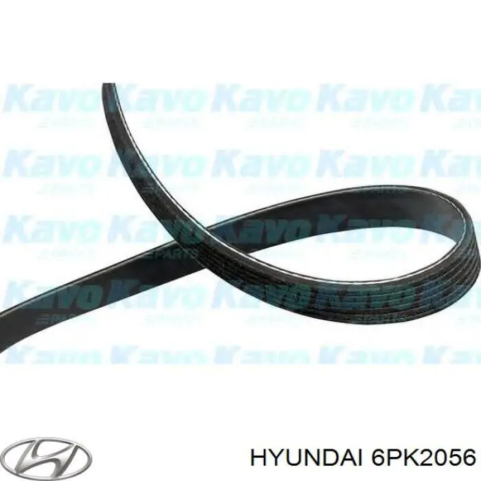 6PK2056 Hyundai/Kia correa trapezoidal
