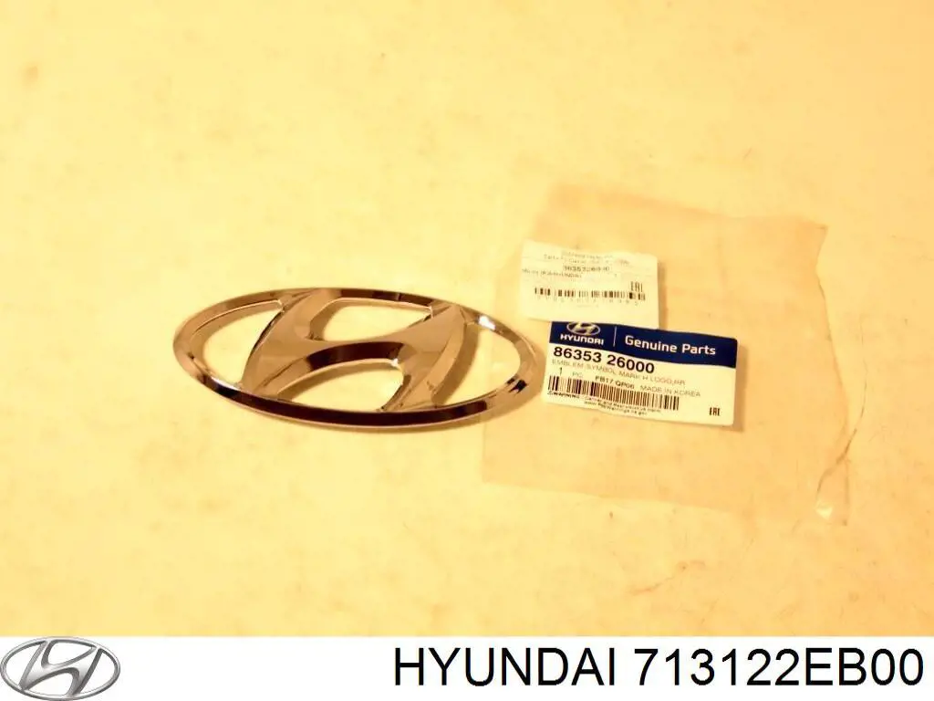 713122EB01 Hyundai/Kia chapa de acceso izquierda