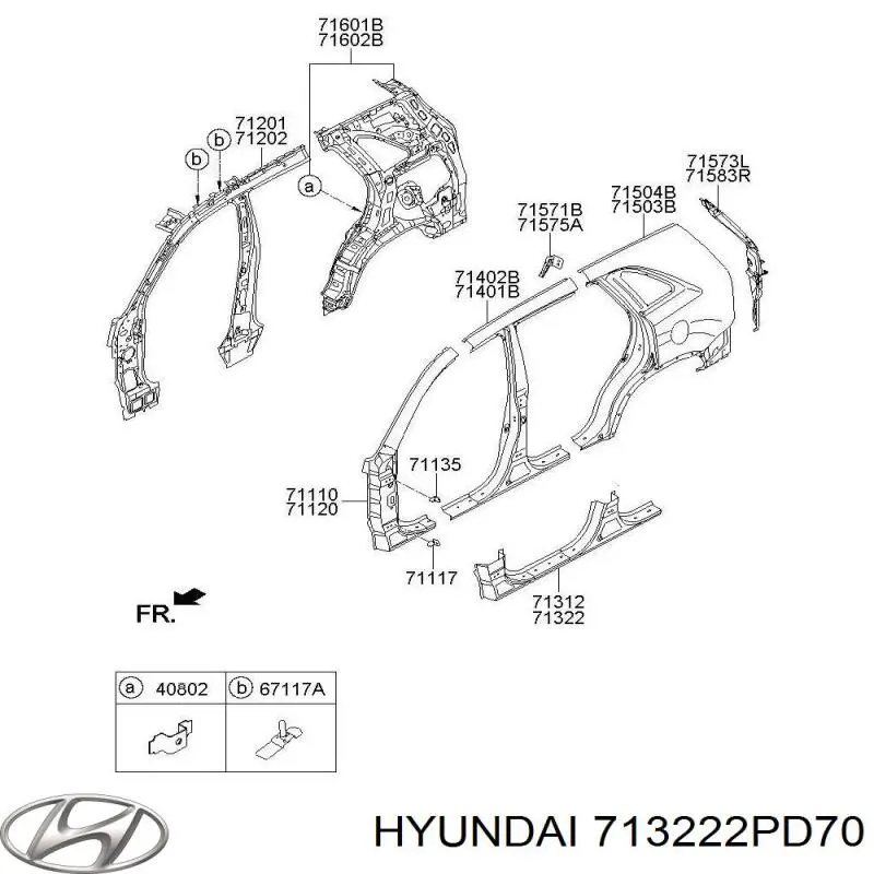 Umbral de puerta, derecha para KIA Sorento II XM