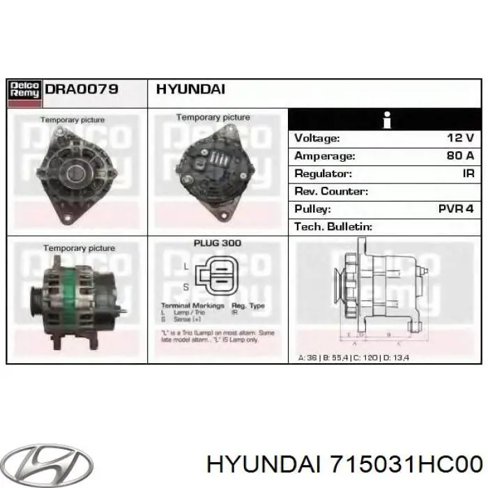 715031HC00 Hyundai/Kia guardabarros trasero izquierdo