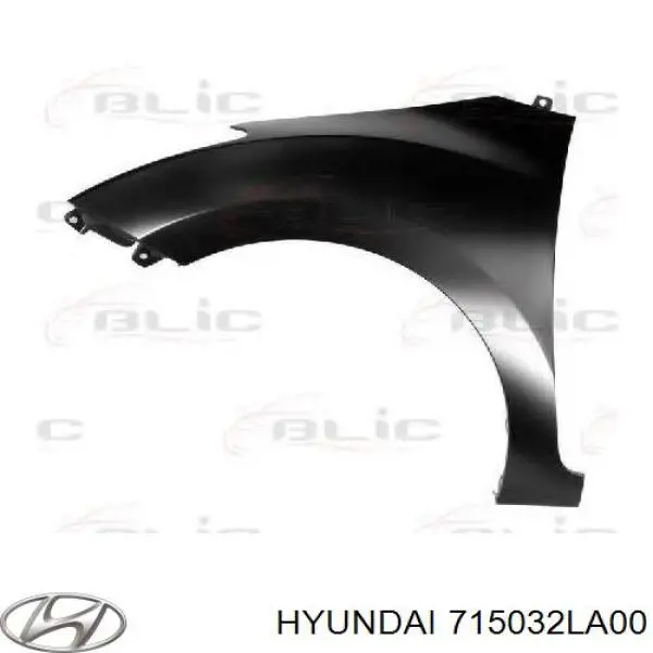 Guardabarros trasero izquierdo para Hyundai I30 (FD)