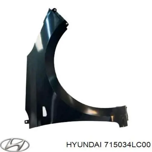 Guardabarros trasero izquierdo para Hyundai Accent (SB)