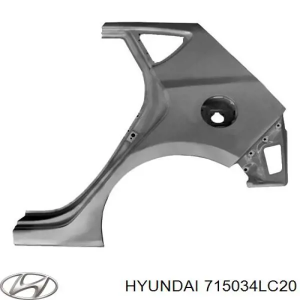 Guardabarros trasero izquierdo Hyundai SOLARIS (SBR11)