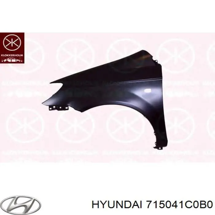715041C0B0 Hyundai/Kia guardabarros trasero derecho
