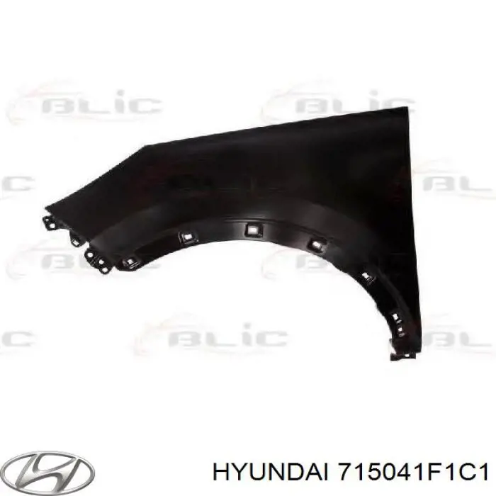 715041F1C1 Hyundai/Kia guardabarros trasero derecho