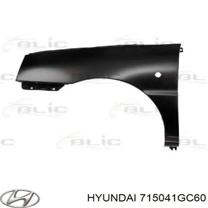 Aleta trasera derecha Hyundai/Kia 715041GC60 precio, desde 832,39 EUR