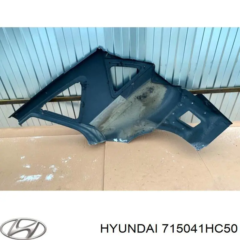 715041HC50 Hyundai/Kia guardabarros trasero derecho