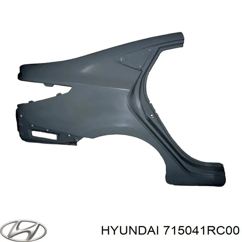 715041RC00 Hyundai/Kia guardabarros trasero derecho