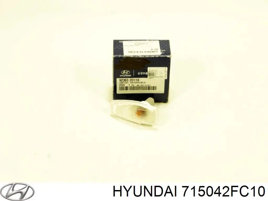 715042FC10 Hyundai/Kia guardabarros trasero derecho