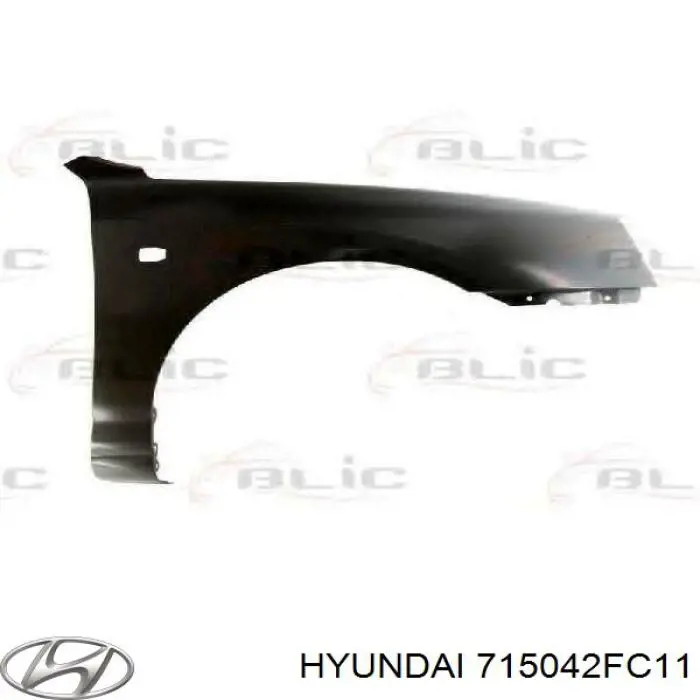 715042FC11 Hyundai/Kia guardabarros trasero derecho