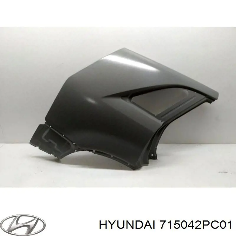 715042PC01 Hyundai/Kia guardabarros trasero derecho