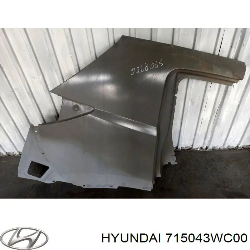715043WC00 Hyundai/Kia guardabarros trasero derecho