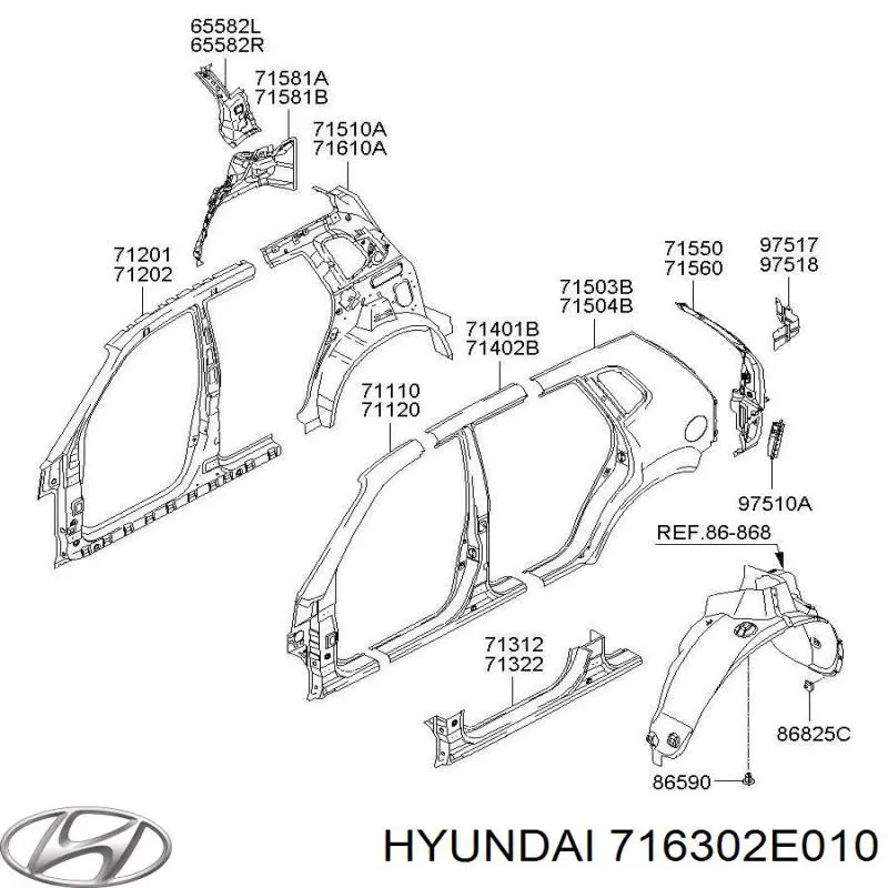 716302E010 Hyundai/Kia