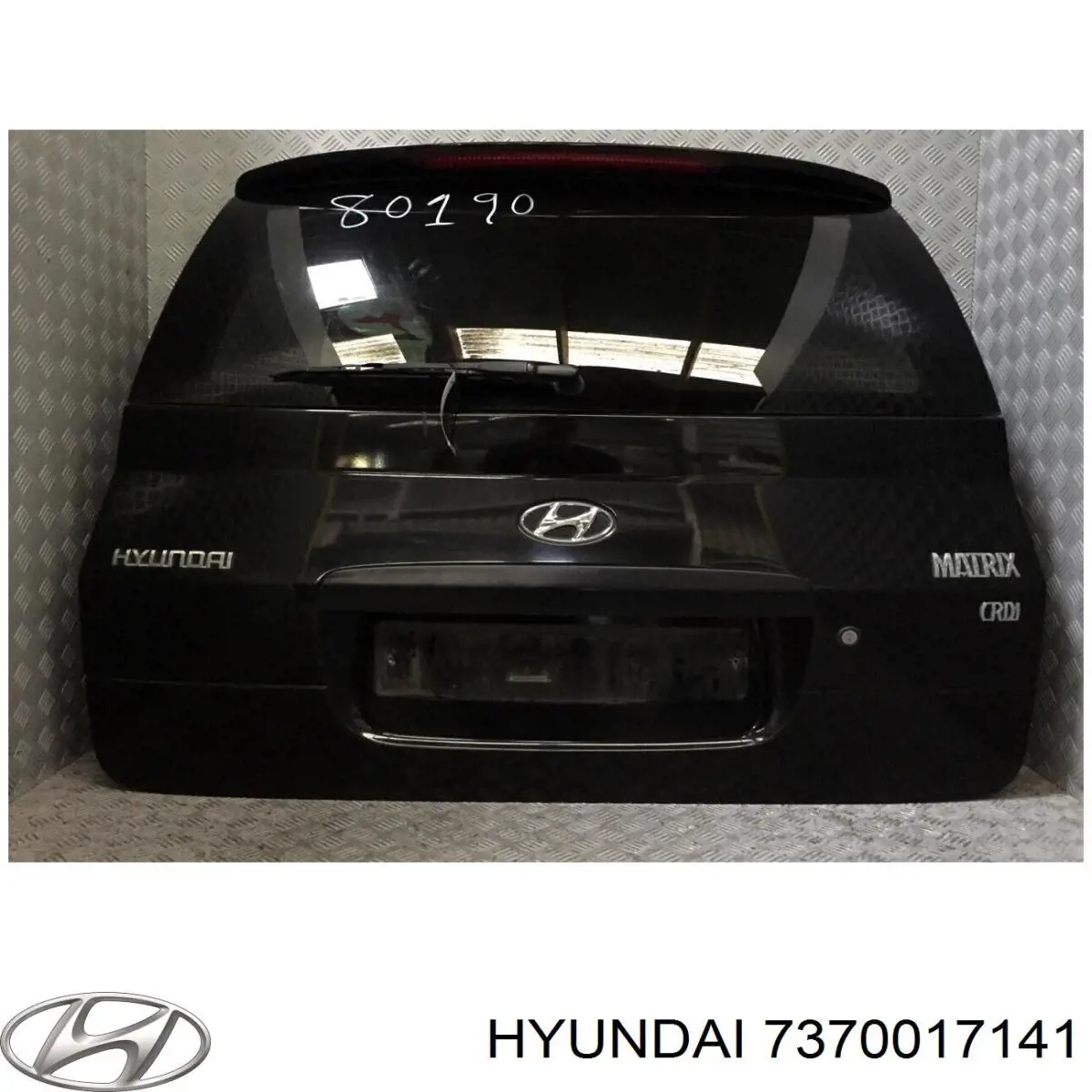 7370017141 Hyundai/Kia puerta del maletero, trasera