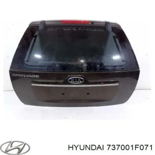 737001F071 Hyundai/Kia puerta del maletero, trasera