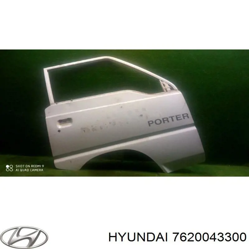 7620043300 Hyundai/Kia puerta delantera derecha