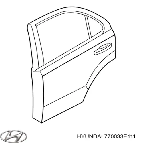 Comprar 770033E111 Hyundai/Kia Puerta trasera izquierda