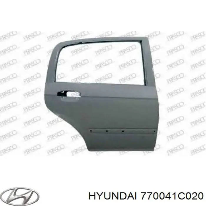 Puerta trasera derecha Hyundai/Kia 770041C020 precio, desde 117,61 EUR