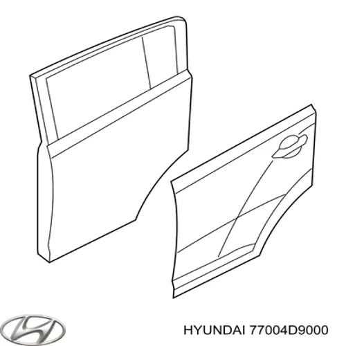 Puerta trasera derecha Hyundai/Kia 77004D9000 precio, desde 352,45 EUR