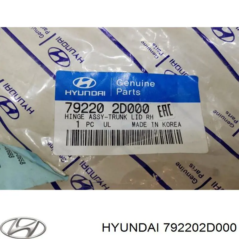 792202D000 Hyundai/Kia conjunto de bisagra, puerta del maletero