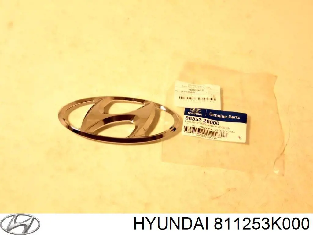 811253K000 Hyundai/Kia aislamiento del capó