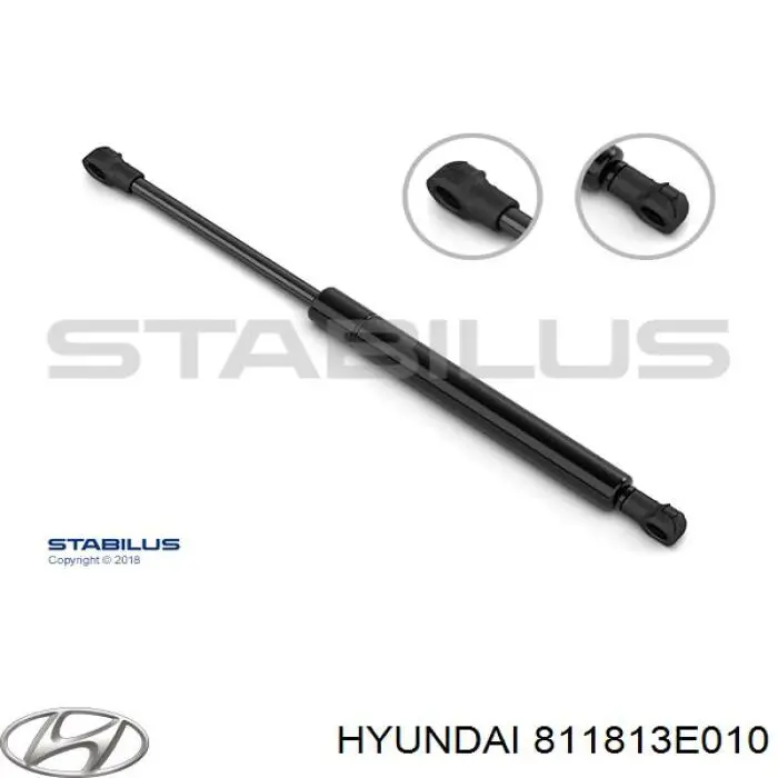 811813E010 Hyundai/Kia muelle neumático, capó de motor