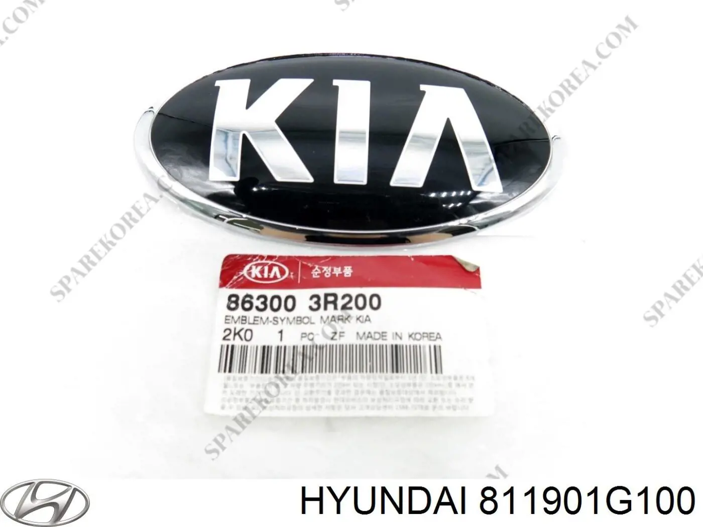 811901G100 Hyundai/Kia tirador del cable del capó delantero