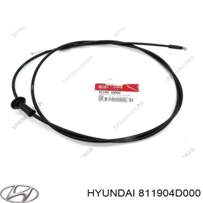 Cable de apertura de capó del motor KIA Carnival III monovolumen (VQ) (2005 - 2015) precio, desde 107,08 EUR