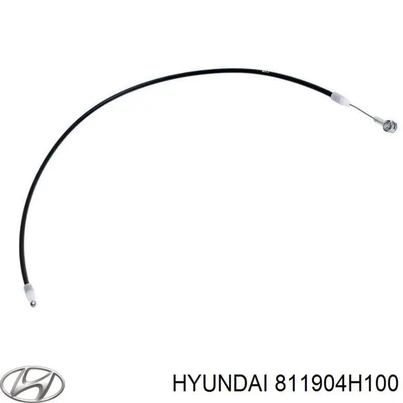 811904H100 Hyundai/Kia tirador del cable del capó delantero