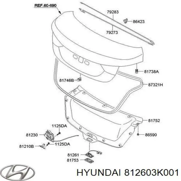 Luz de matrícula para Hyundai I40 (VF)