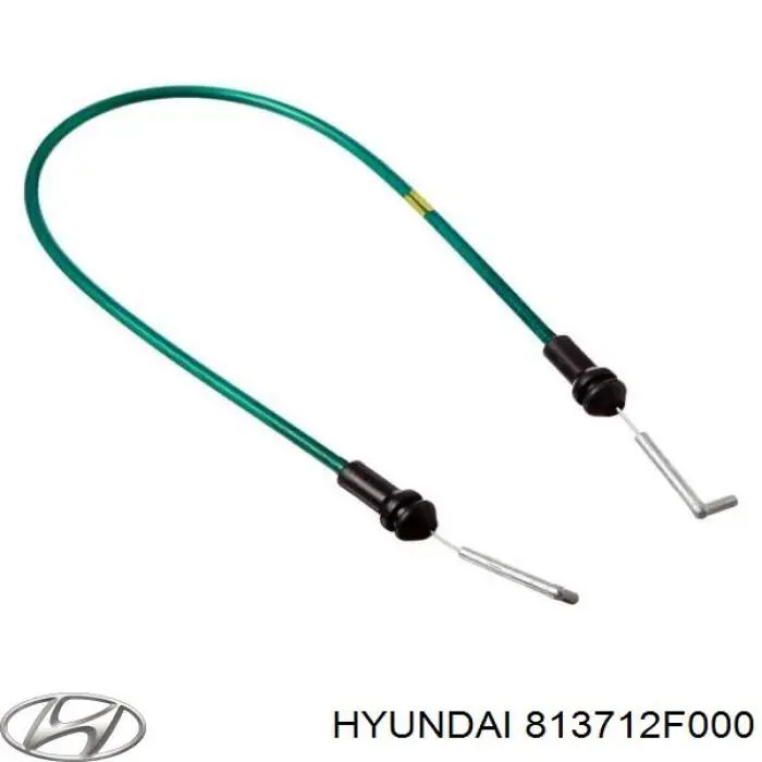 Cable de apertura de cerradura de puerta delantera izquierda 813712F000 Hyundai/Kia