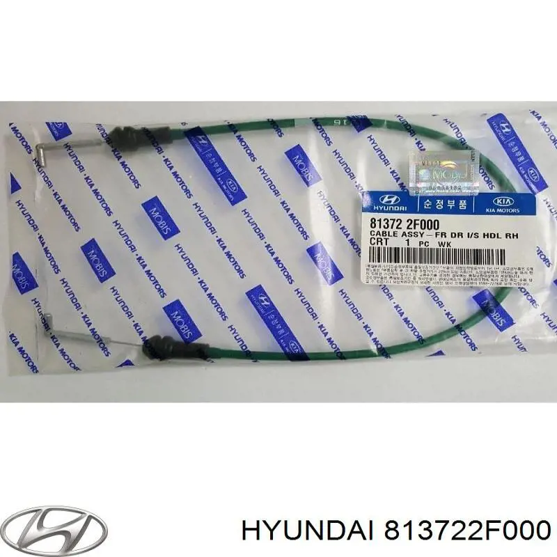 813722F000 Hyundai/Kia cable de accionamiento, desbloqueo de puerta delantera derecha