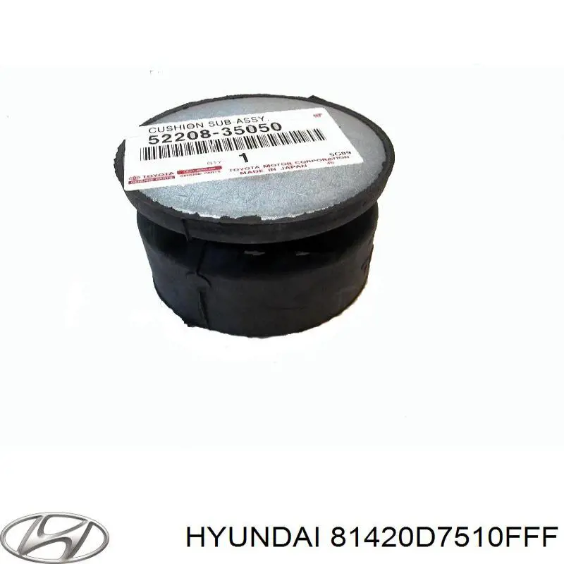 81420D7510FFF Hyundai/Kia Cerradura de la puerta trasera derecha