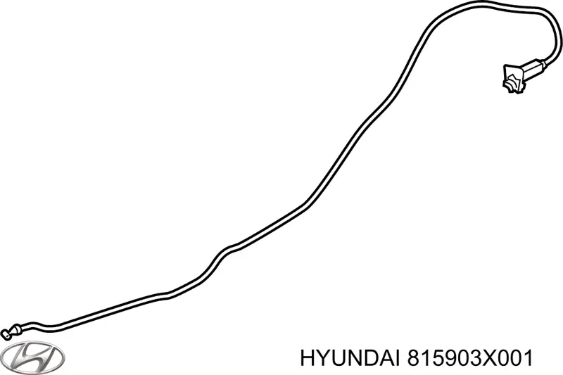 815903X000 Hyundai/Kia cable de apertura de tapa, depósito de combustible