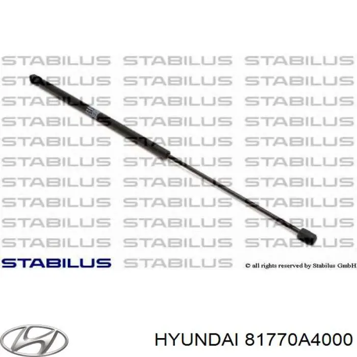 Comprar 81770A4000 Hyundai/Kia Amortiguador de puerta trasera