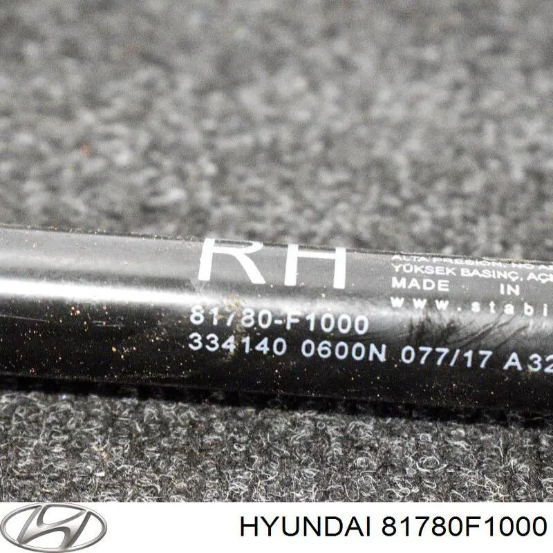 81780F1000 Hyundai/Kia amortiguador maletero
