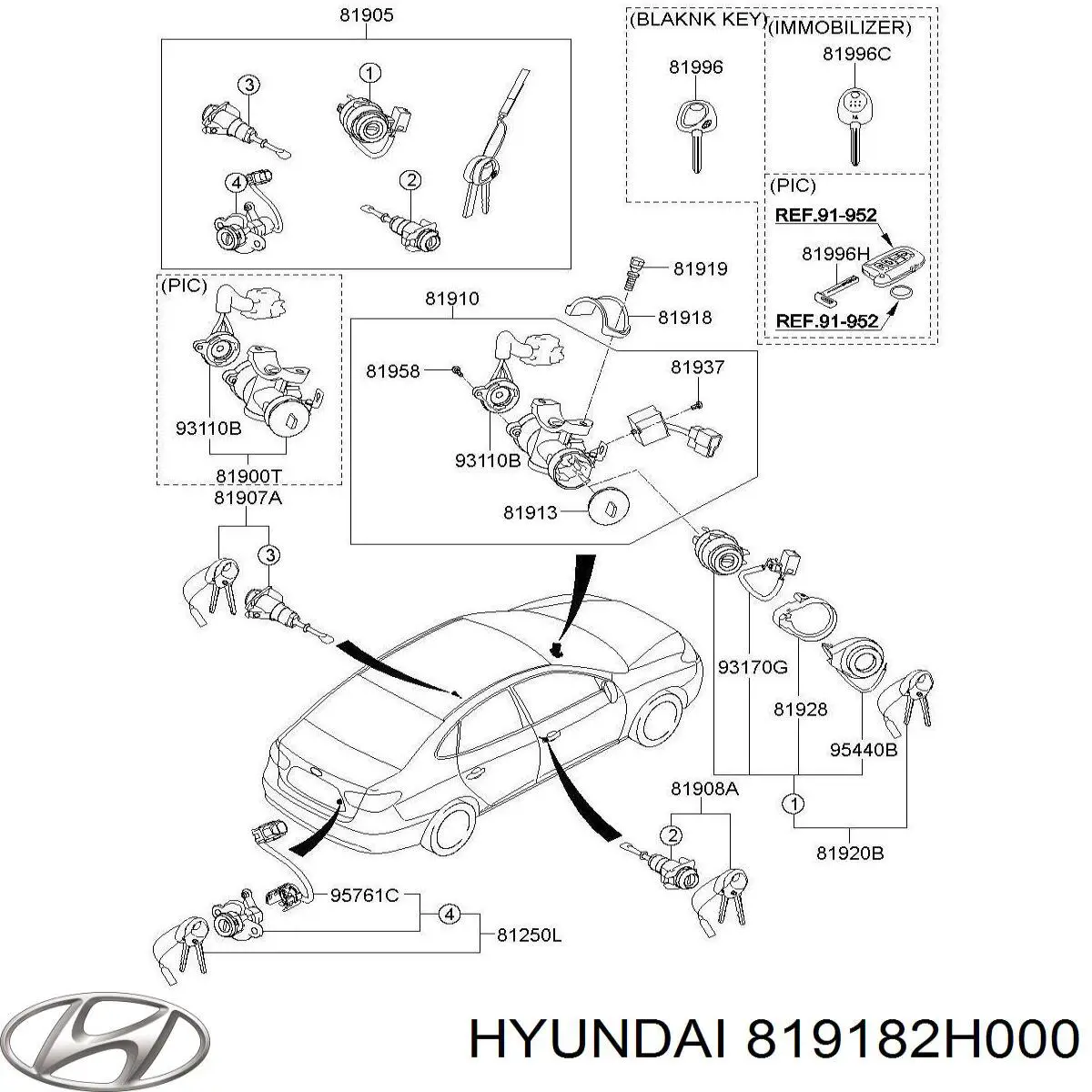  Hyundai/Kia 819182H000 precio, desde  