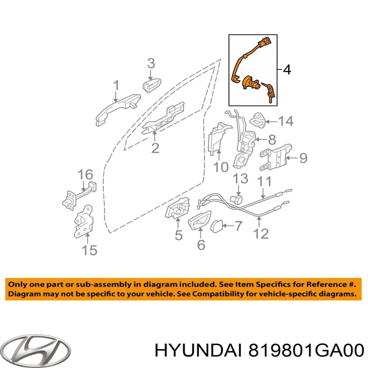 819801GA00 Hyundai/Kia 