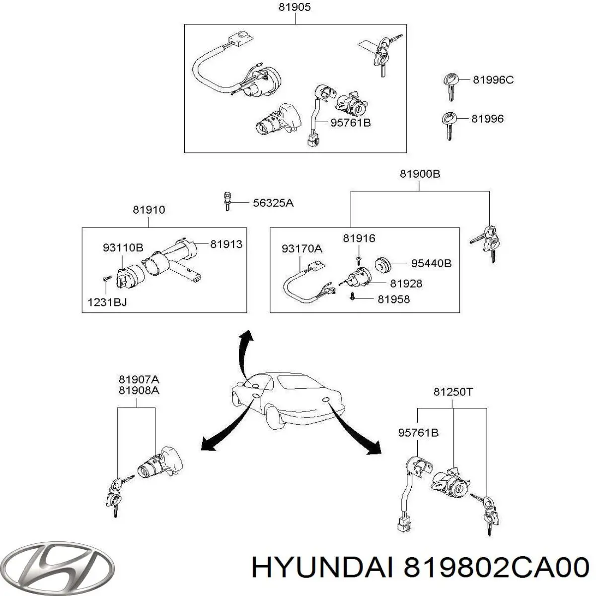 819802CA00 Hyundai/Kia